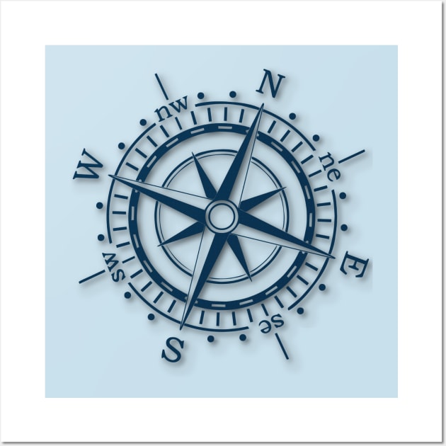 Compass Wall Art by JoannaMichelle